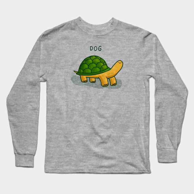 Dog Turtle Long Sleeve T-Shirt by Tania Tania